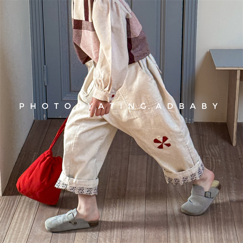 2025新入荷SJ★子供服　ズボン★80cm〜130cm 2色