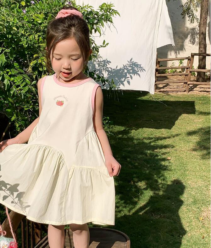 2025夏新品★子供服　ワンピース★90cm〜140cm 3色