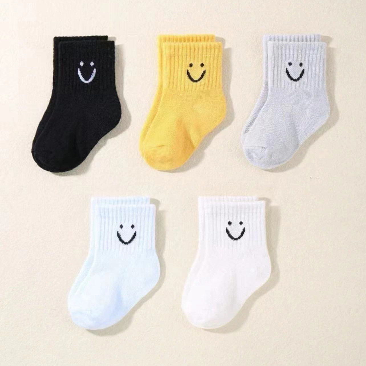 2025★キッズ靴下★ソックス★S(0-1歳)/M(1-3歳)/L(3-5歳) 5色