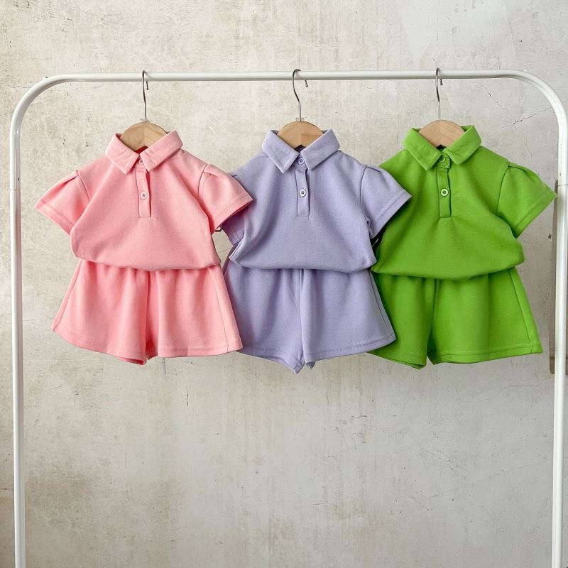 「2025」子供服★トップス+ショートパンツ★セットアップ★韓国風子供服★3色73cm〜120cm