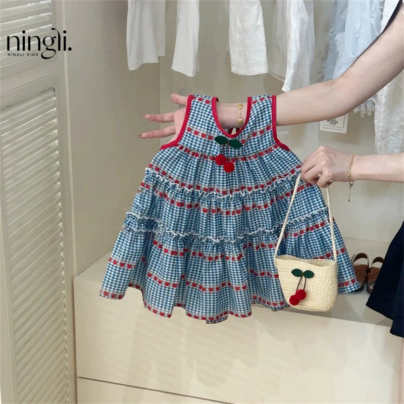「2025」子供服★ワンピース★袖なし★韓国風子供服★80cm〜130cm