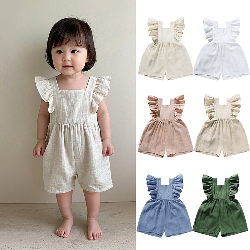 「2025」子供服★サロペット★無地★韓国風子供服★6色73cm〜100cm