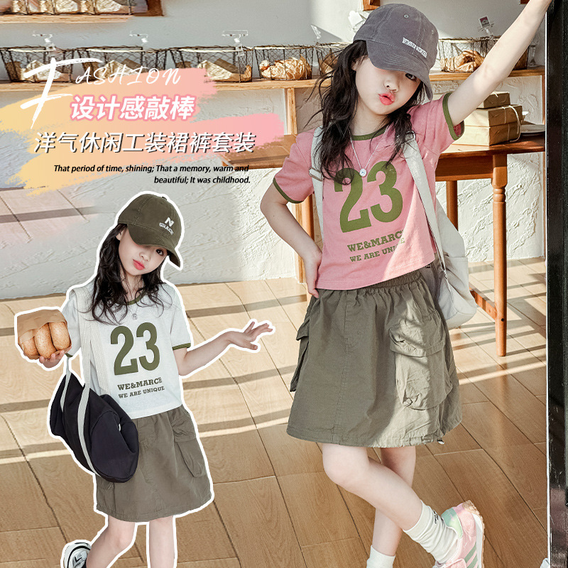 2025★夏新作★韓国風子供服★トップス★スカート★120cm〜170cm 3色