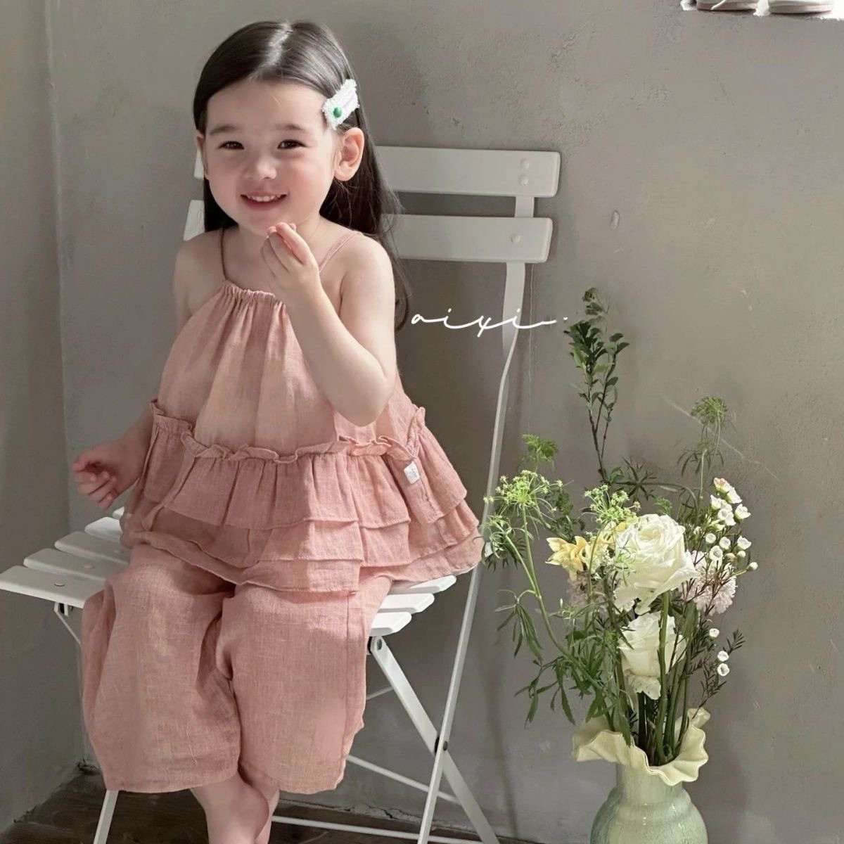 「2025」子供服★トップス+ズボン★セットアップ★韓国風子供服★2色80cm〜130cm