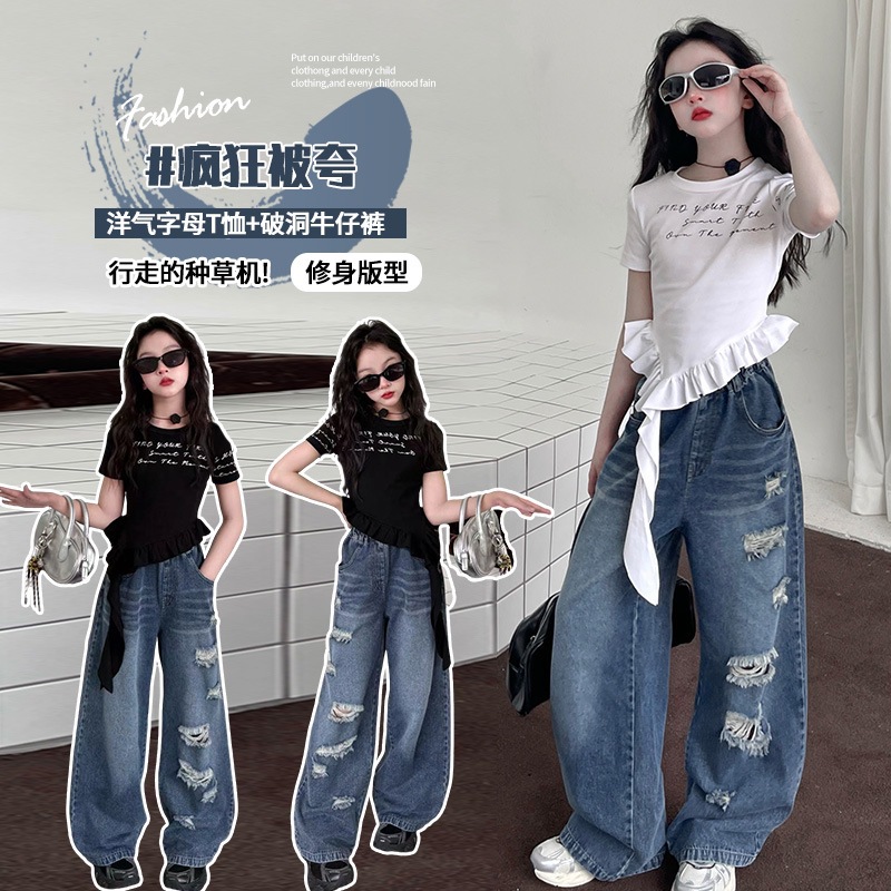 2025★夏新作★韓国風ベビー服★トップス★ズボン★120cm〜170cm 3色