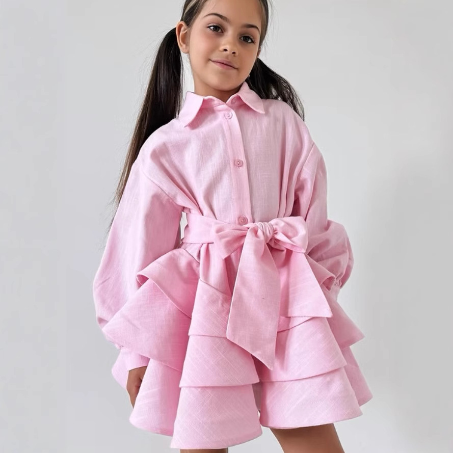 2025秋新品DB★子供服　ワンピース★90cm〜140cm 2色