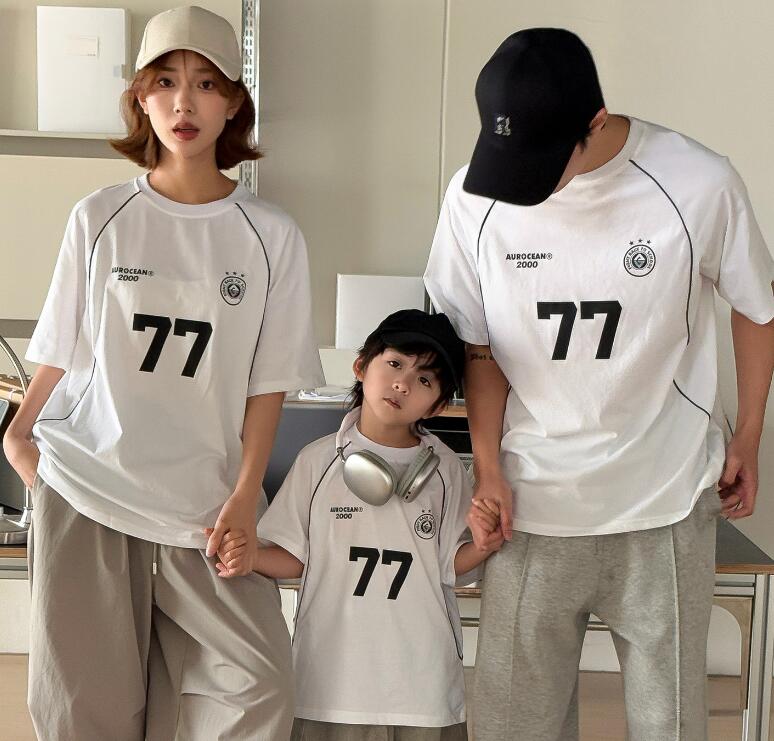 2025新作★子供服&親子服　トップス★90〜150cm/XS〜XL 3色