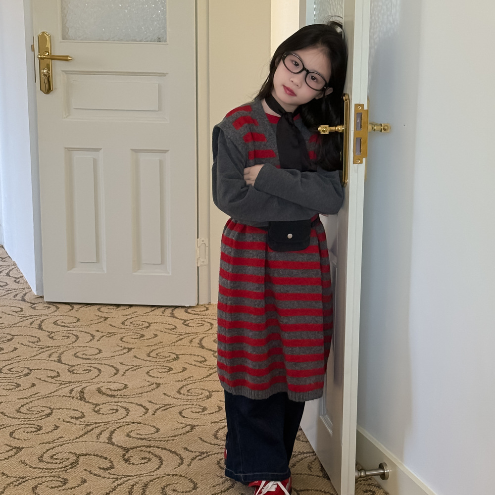 2025秋新品MXM★子供服　ニットワンピース★90cm〜150cm