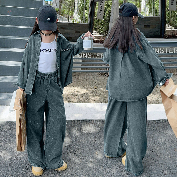 「2025」子供服★トップス+ズボン★セットアップ★デニム★120cm〜170cm