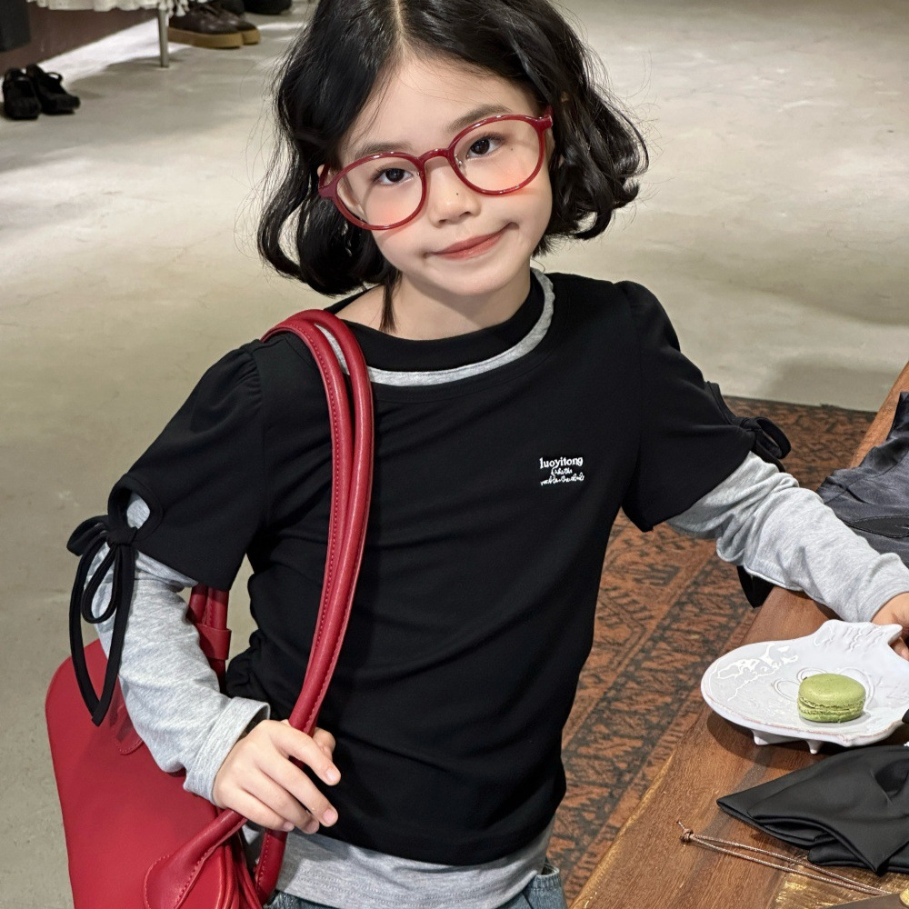 2025秋新品MK★子供服　重ね着トップス★100cm〜160cm