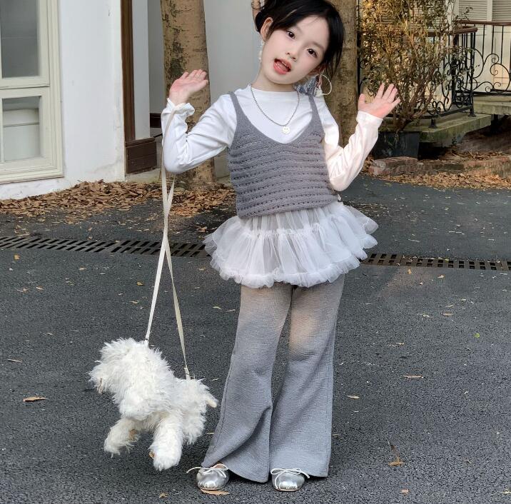 2025秋新作★子供服　トップス&ニットベスト&ズボン分けて★90cm〜150cm