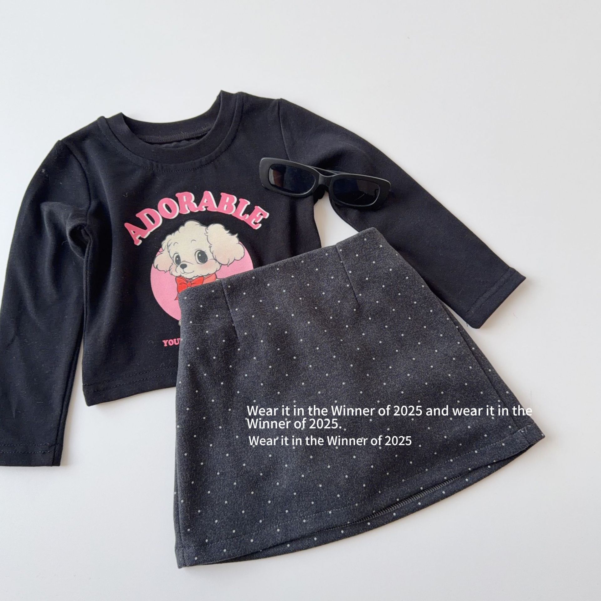 2025冬新品TQ★子供服　スカート★90cm〜150cm 2色