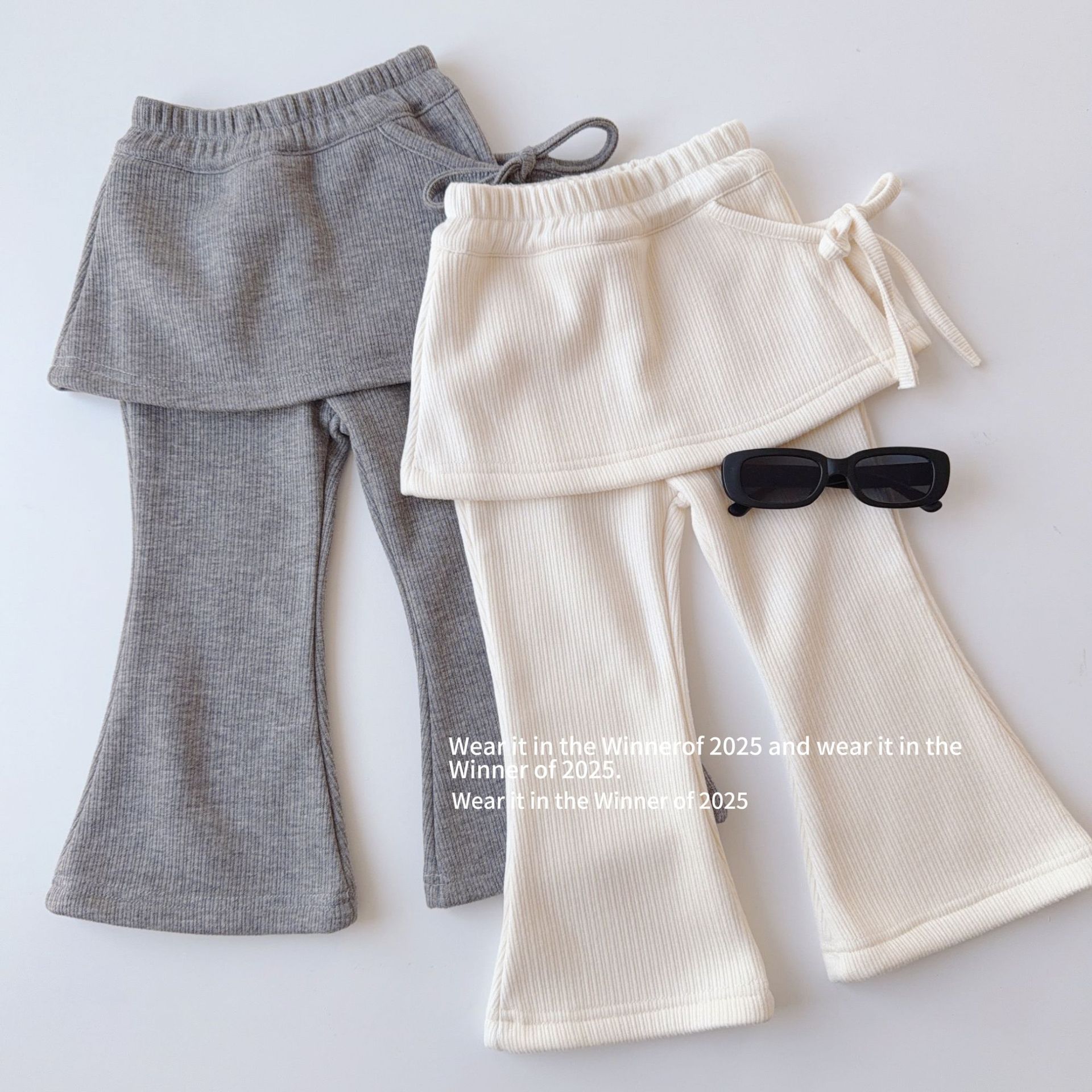 2025冬新品TQ★子供服　ズボン　裏起毛★90cm〜150cm 2色