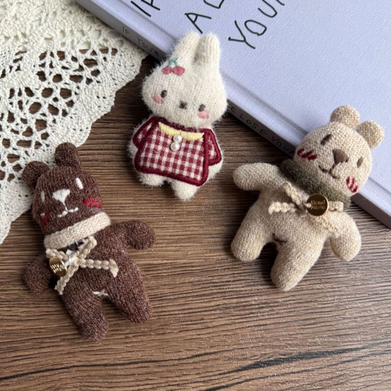 ★芸DIY デコパーツ ★アクセサリー 手作り DIY キャラクター布製チャーム★