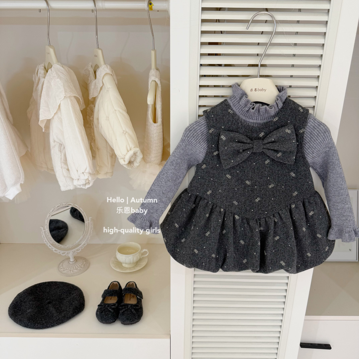 2026新品★子供服　ワンピース　裏起毛★73CM〜130cm