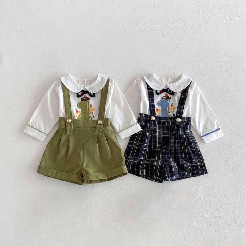 2026新作★子供服　トップス&サロペット分けて★73〜110 2色