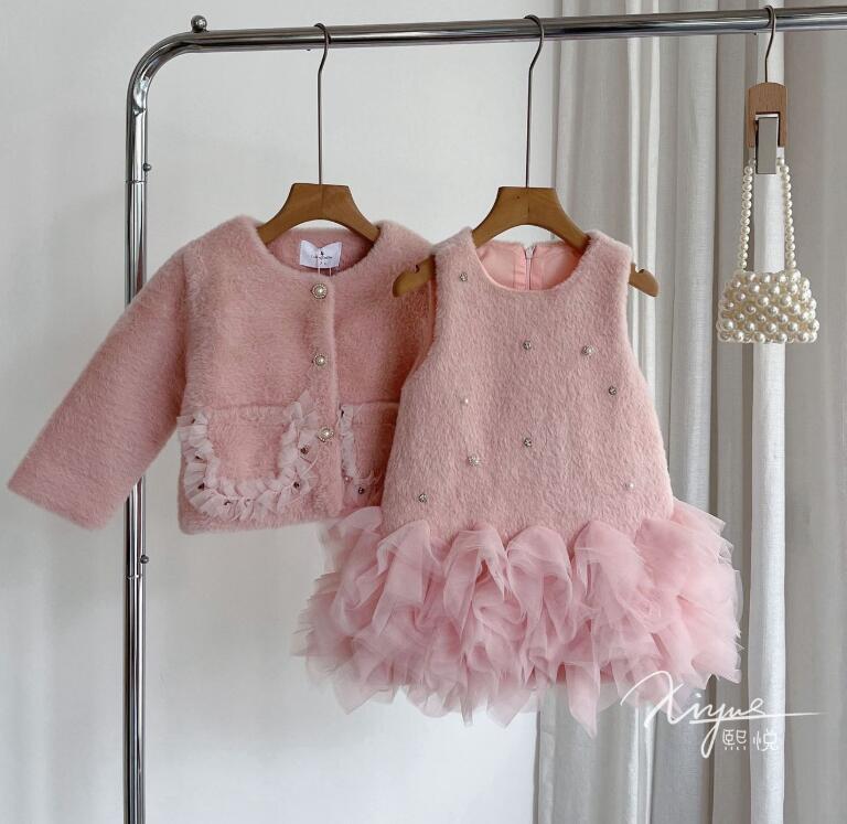 2026新品★子供服★コート+ワンピース　セット★100-140cm★