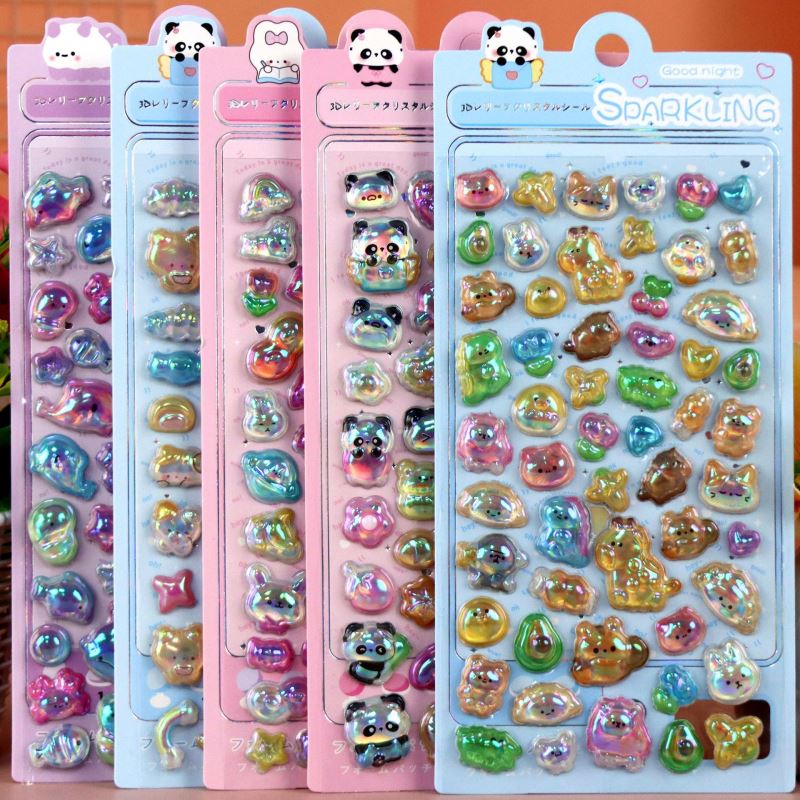 2026★DIY手作り ステッカー★粘着シール★3D★手帳素材