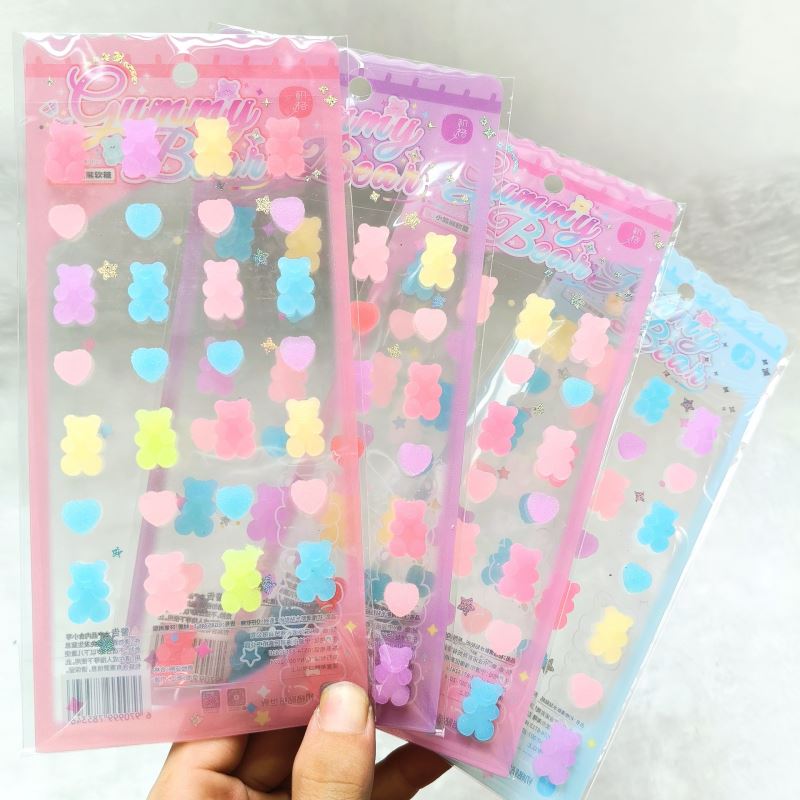 2026★DIY手作り ステッカー★粘着シール★3D★手帳素材