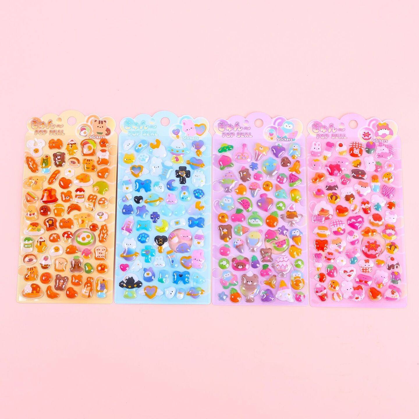 2026★DIY手作り ステッカー★粘着シール★3D★手帳素材