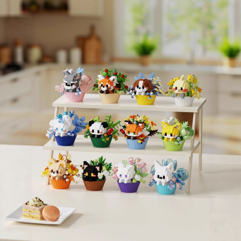 ★知育用品★ブロック置物★キッズトイ★卓上インテリア置物