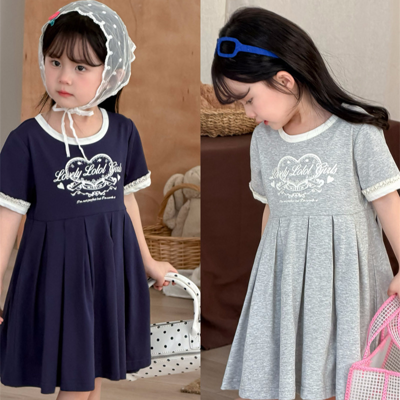 2026新品XF★子供服　ワンピース★80cm〜130cm 2色