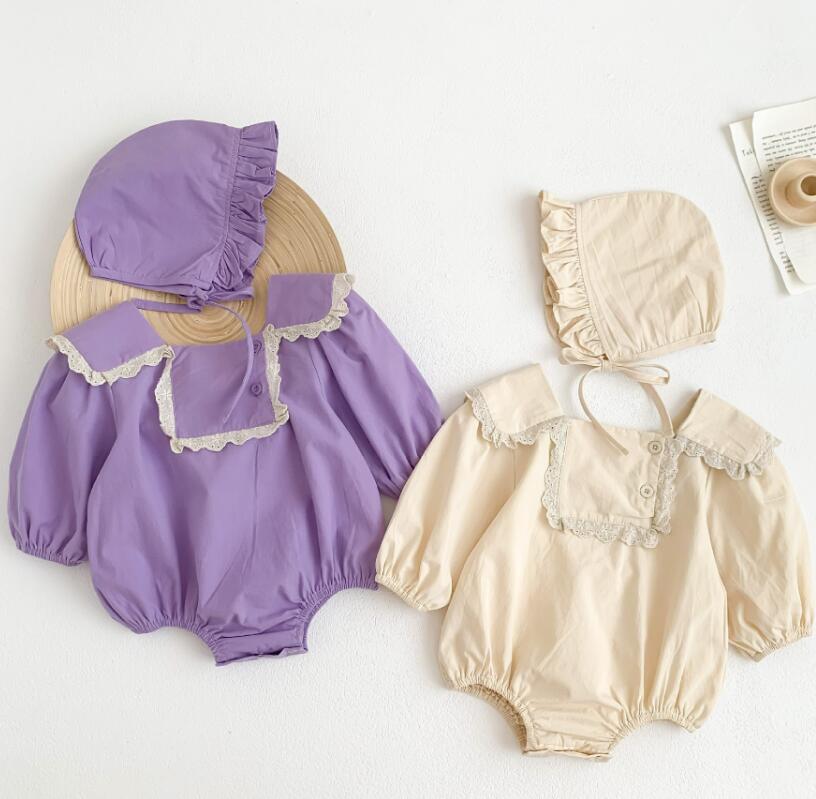 「2026」子供服★ロンパース+帽子★セットアップ★韓国風子供服★2色66cm〜90cm