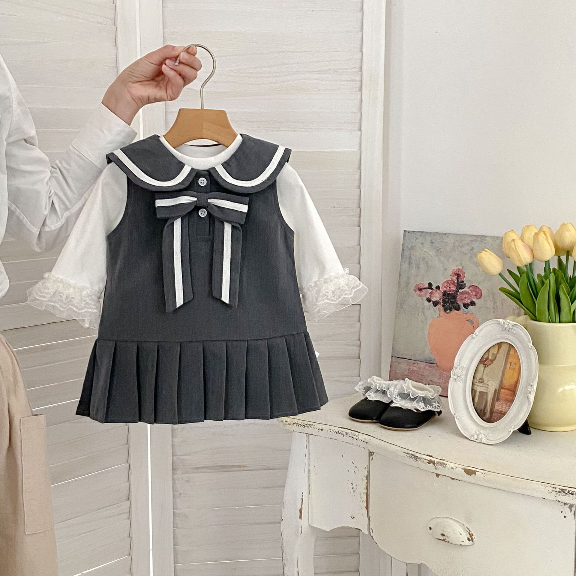 「2026」子供服★トップス★インナーシャツ★ワンピース★韓国風子供服★2色73cm〜120cm