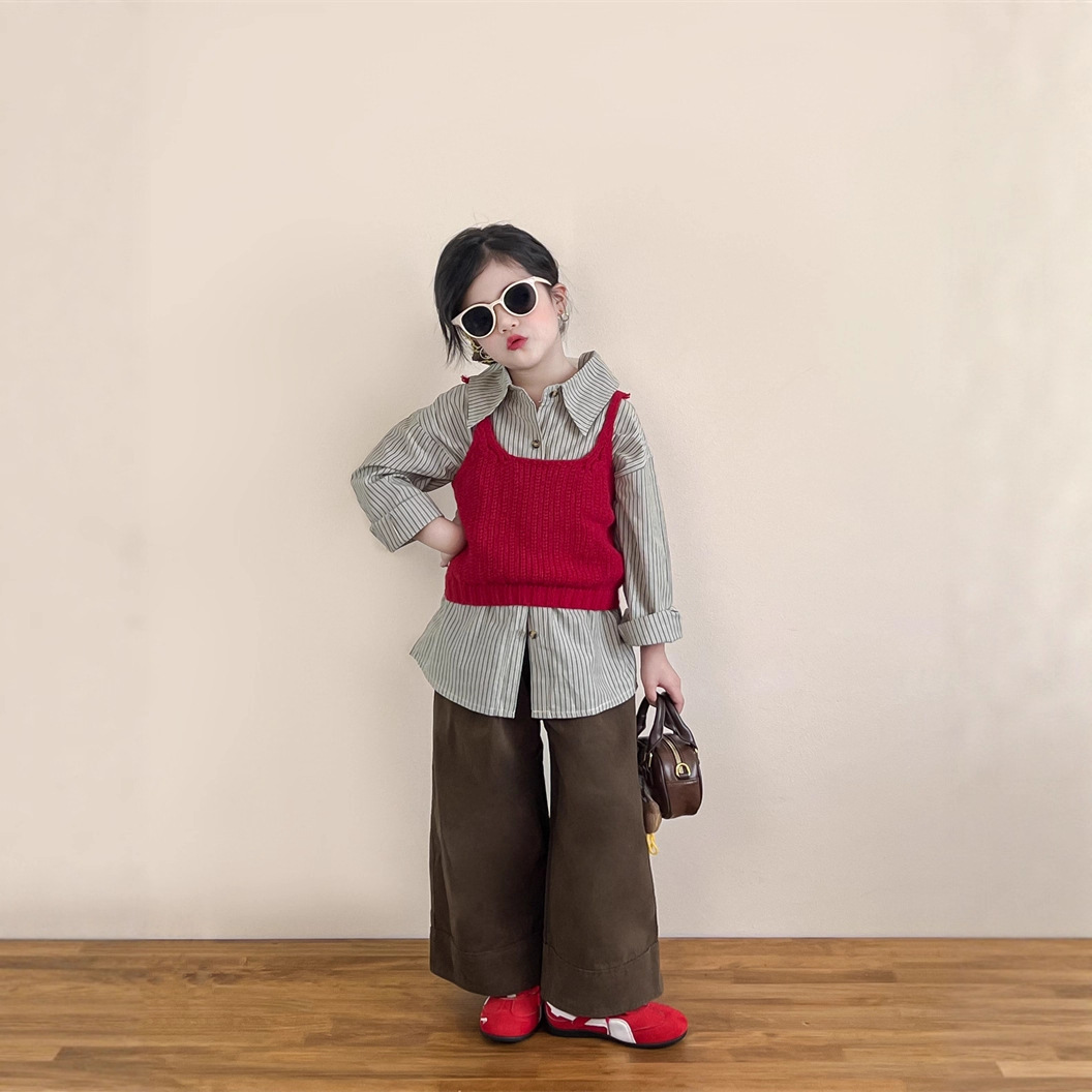 2026新作★子供服　トップス&ニットベスト&ズボン分けて★90cm〜140cm