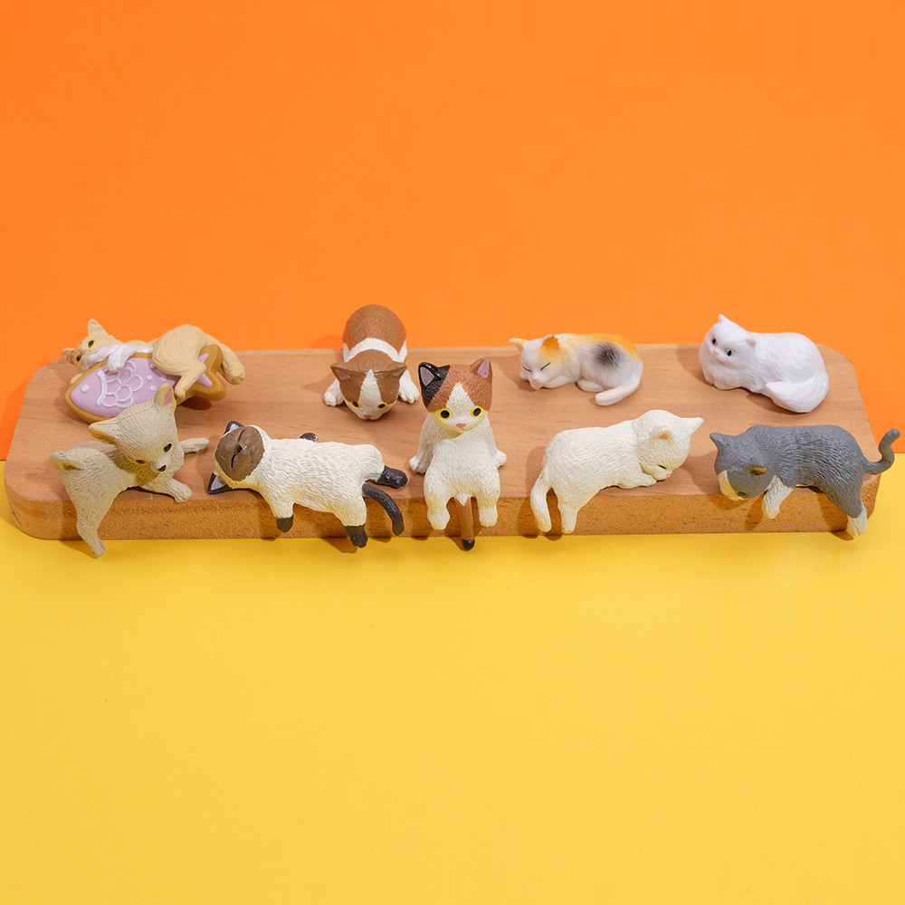 猫モチーフ 雑貨 コレクション / 手作りフィギュア 置物 ストラップ アクセサリー / クリエイティブ雑貨