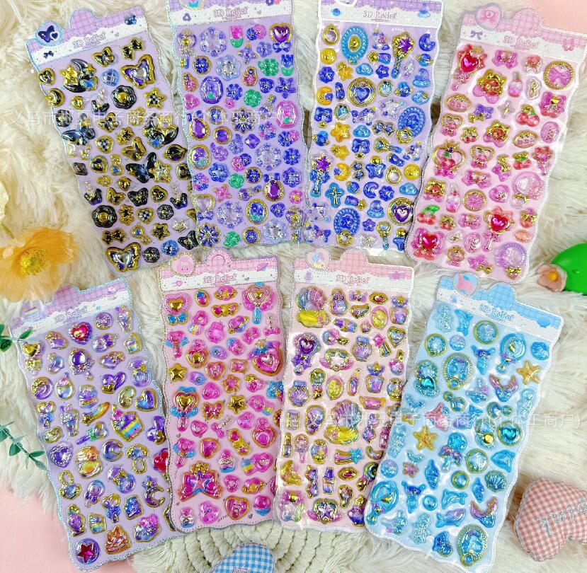 子供お褒めシール★立体★防水ステッカー ★DIY デコレーション用