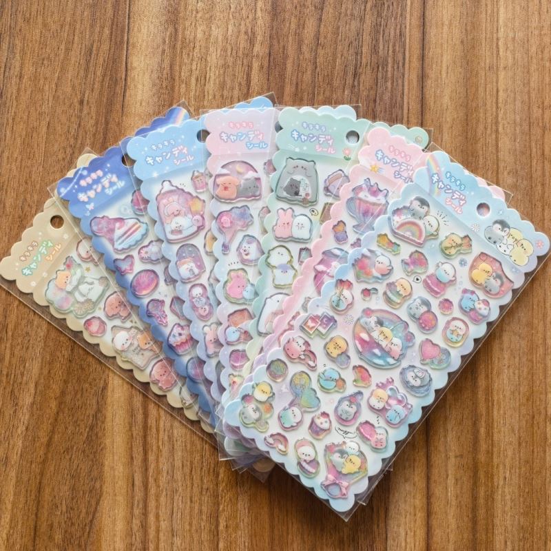 DIY手作り ステッカー★粘着シール★3D★手帳素材