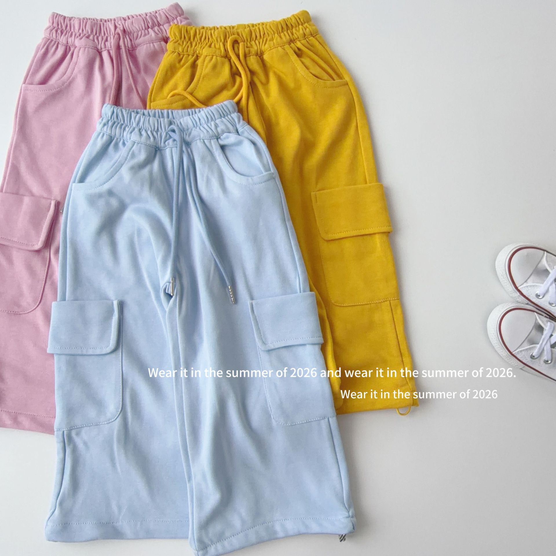 2026新入荷TQ★子供服　ズボン★90cm〜150cm 3色