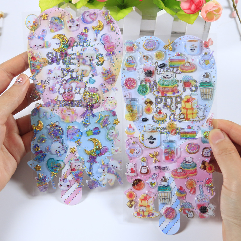 子供お褒めシール★立体★防水ステッカー ★DIY デコレーション用