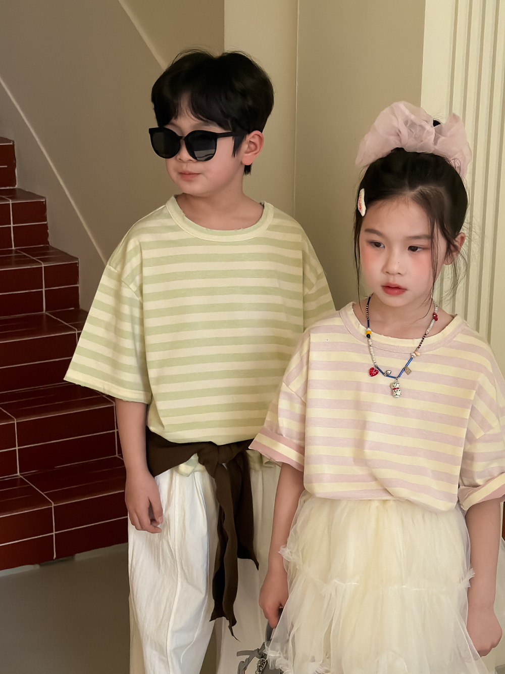 2026★夏新作★韓国風子供服★トップス★100cm〜160cm 2色