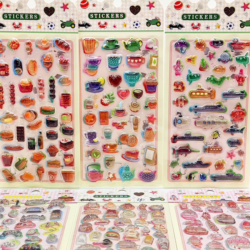 子供お褒めシール★立体★防水ステッカー ★DIY デコレーション用