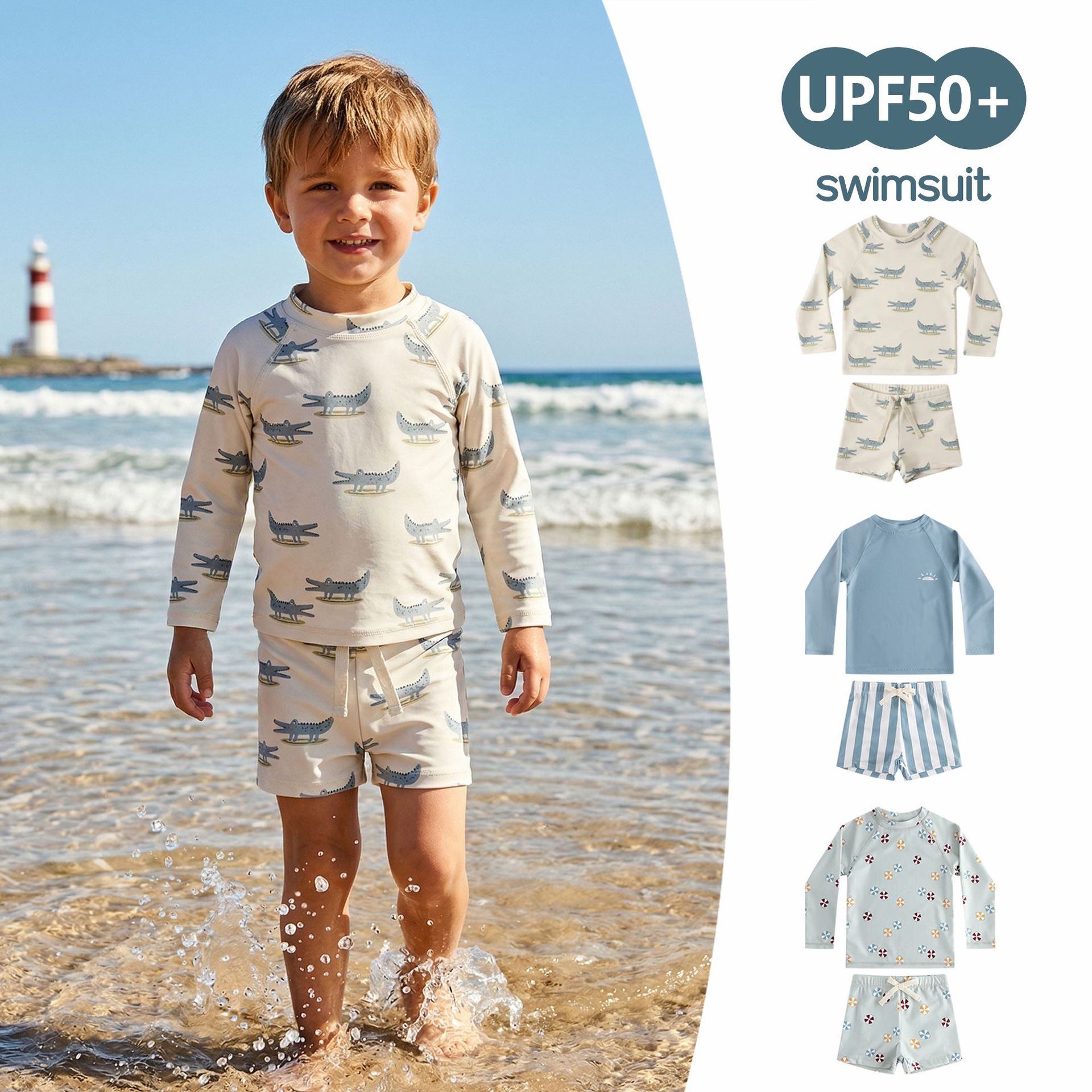 2026新品★子供服　水着★80【9-12m】〜130【7-8y】 3色