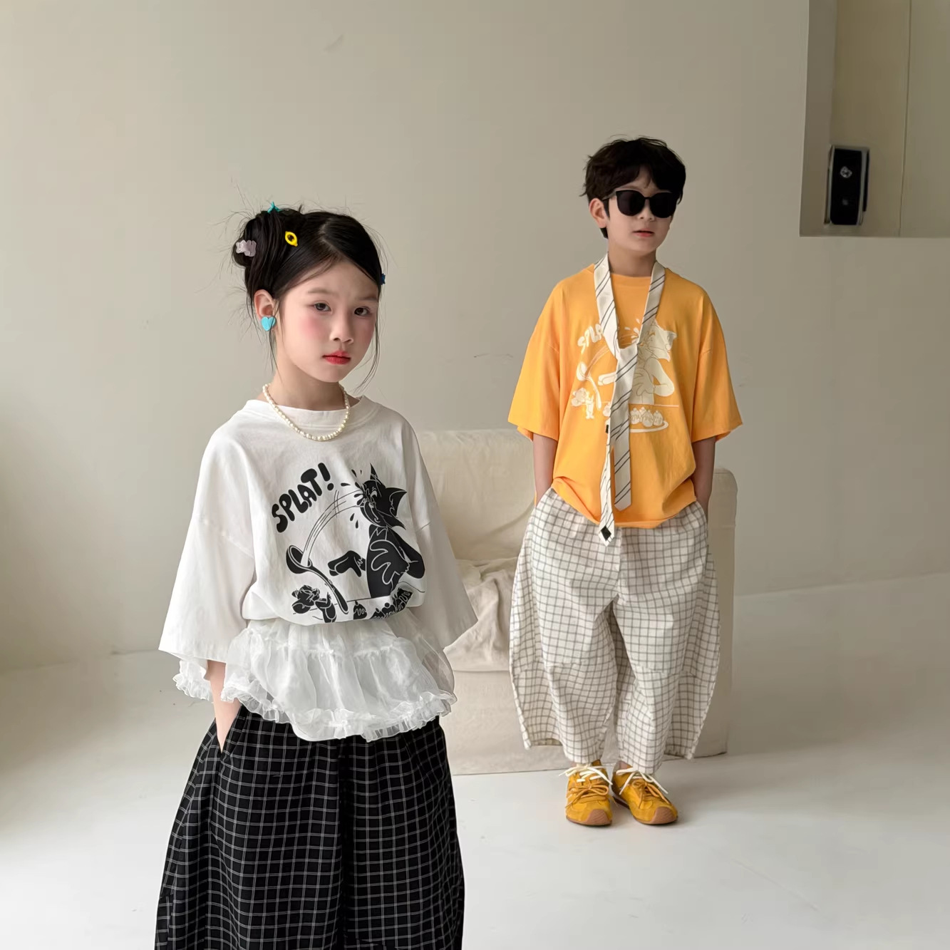 2026★夏新作★韓国風ベビー服★トップス★100cm〜160cm 2色