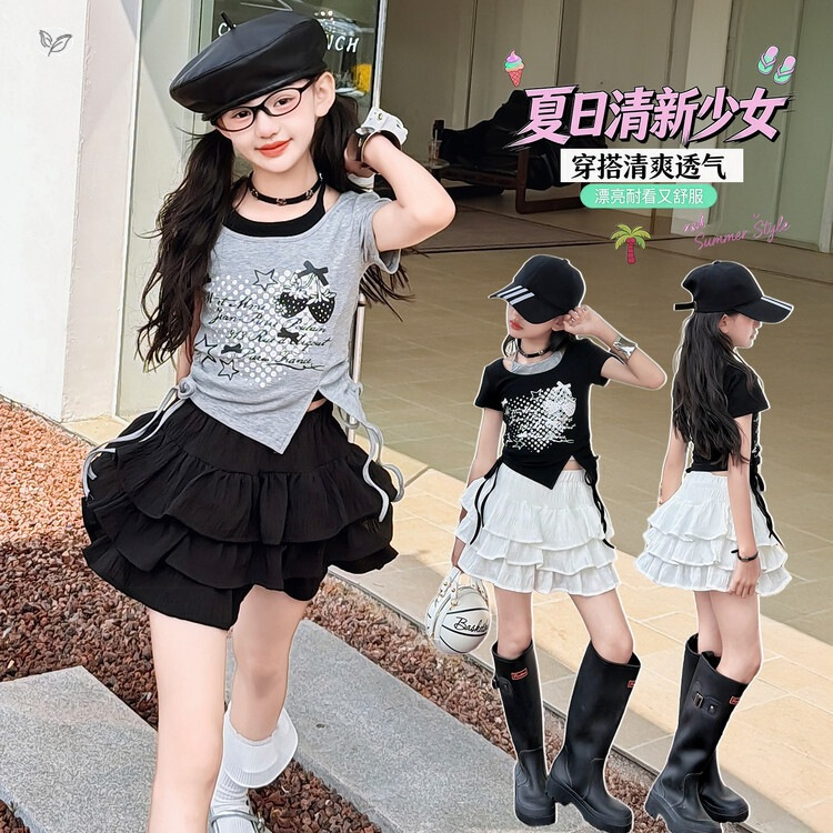 2026新作★子供服　トップス&スカート分けて★110cm〜160cm 4色
