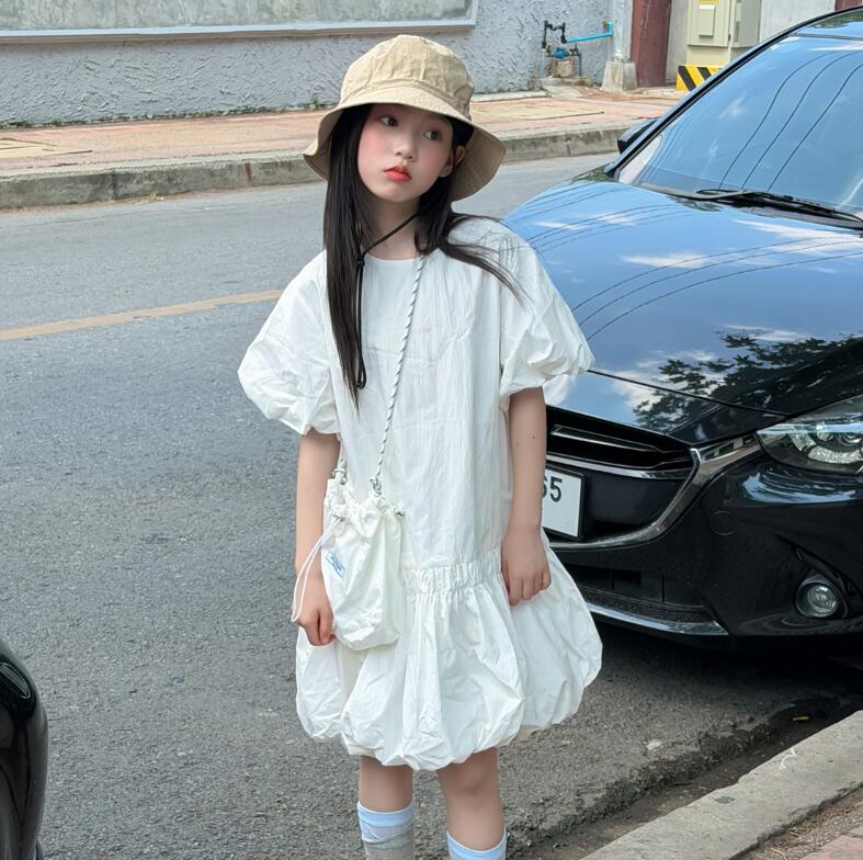 2026新品H★子供服　ワンピース+バッグ★100cm〜160cm 2色