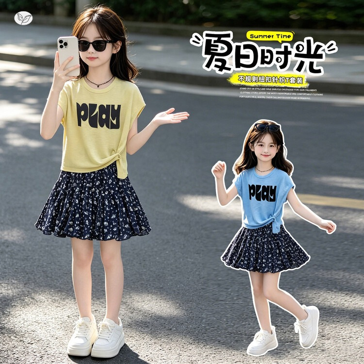 2026新作★子供服　トップス&スカート分けて★120cm〜170cm 2色