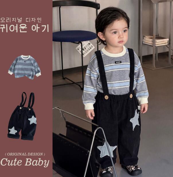 2026秋新作★子供服　トップス&サロペット分けて★73〜100