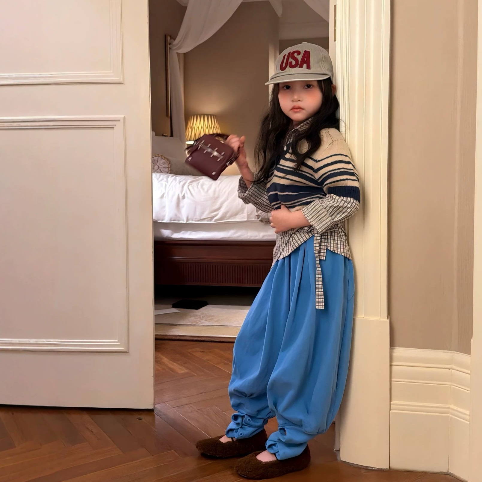 2026秋新作JS★子供服　短袖セーター&ズボン&格子シャツ★90cm〜150cm