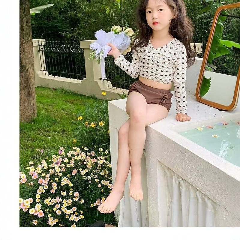 2026★夏新作★韓国風子供服★水着+帽子★S 身長75-85cm〜4XL 身長136-150cm