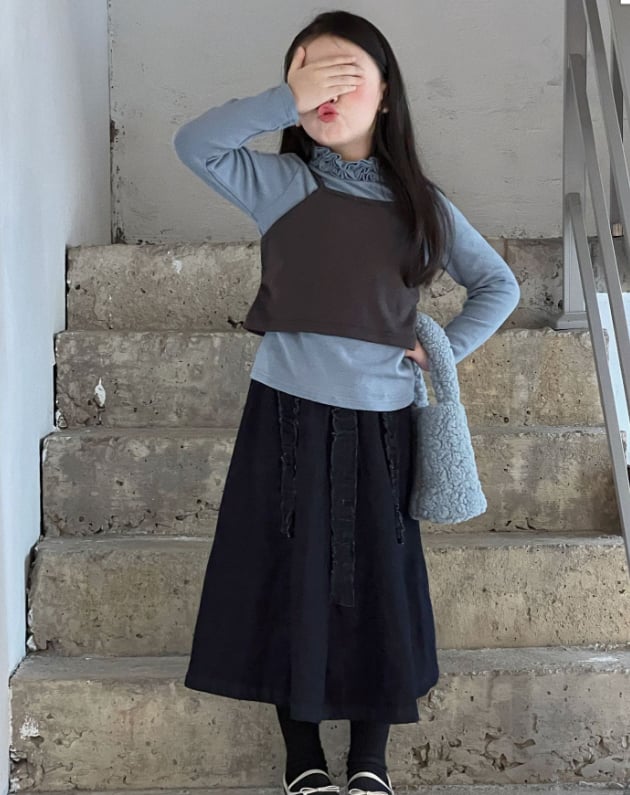 2026秋新作BS★子供服　トップス+ベスト&スカート★100cm〜150cm
