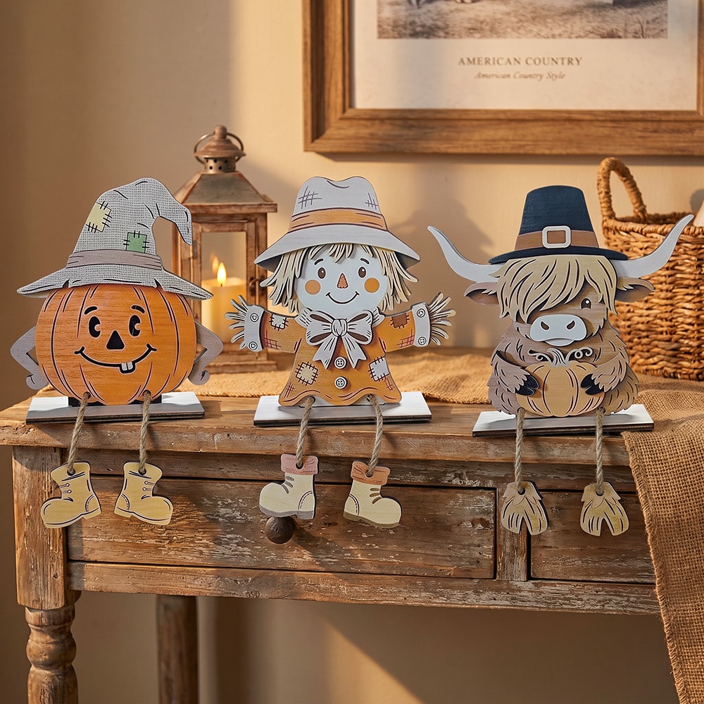 ★室内装飾　工芸品置物★ハロウィン& 感謝祭 テーブルデコレーション★