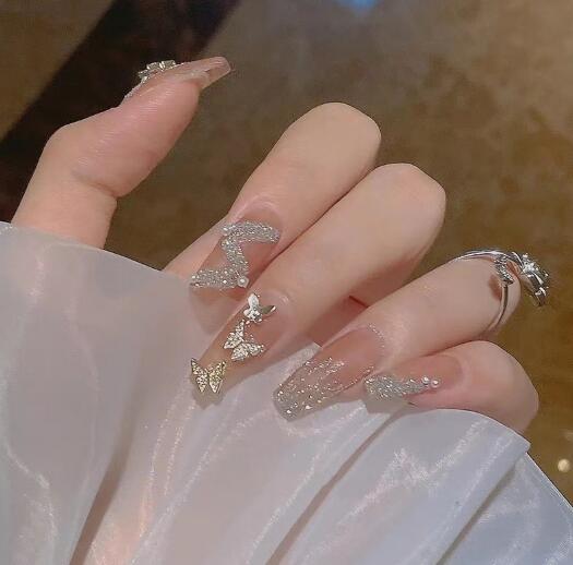 大人気 貼るだけでジェルネイル完成・ネイルシール・韓国・貼るジェルネイル・ネイル・蝶結び