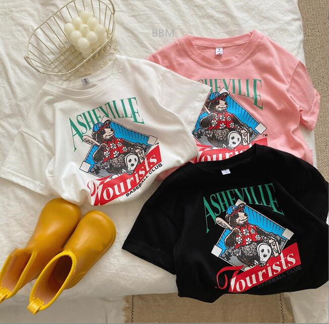 2022★春夏新作★韓国風子供服★トップス★Tシャツ★可愛い★半袖★3色80-120CM