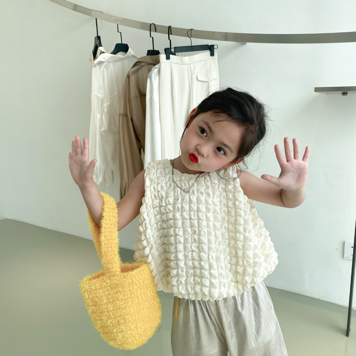 韓国風子供服★♪ 女の子★♪夏款★♪ベスト♪トップス★♪可愛い★ベビー・キッズ服★♪♪♪