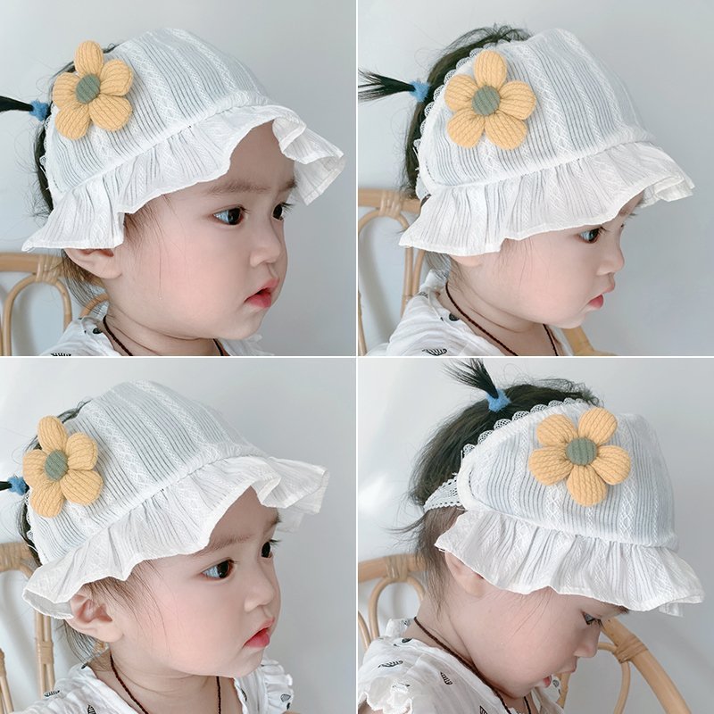 夏新品☆韓国風☆キッズ  子供用帽子☆ハット☆紫外線対策☆日焼け止め帽☆薄いバッグ☆3色